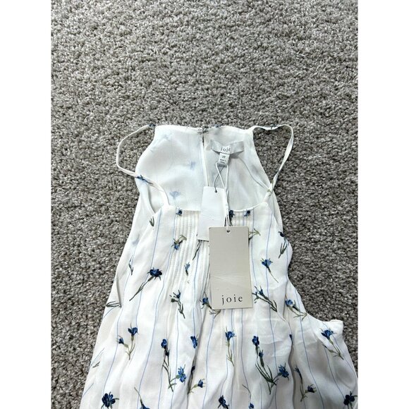 Joie Lamberta Women's Sz 10 White Floral Ruffled Dress - Picture 8 of 10